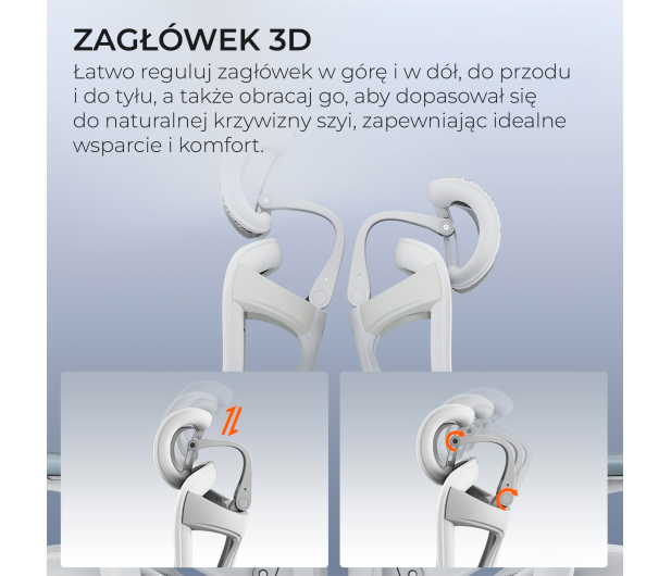 Sihoo DORO C300 PRO Mesh biały - 1542253 - zdjęcie 13